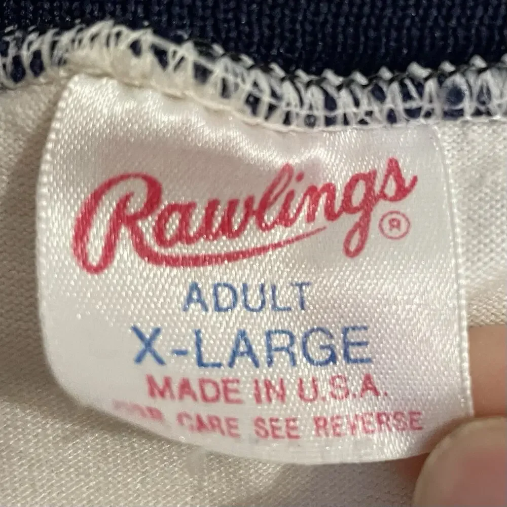Vintage Rawlings Boston Red Sox Front Button Baseball Shirt Jersey Size XL White - Picture 6 of 9